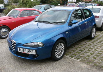 Lusterko lewe ręczne zewnętrznie regulowane Alfa Romeo 147 FL